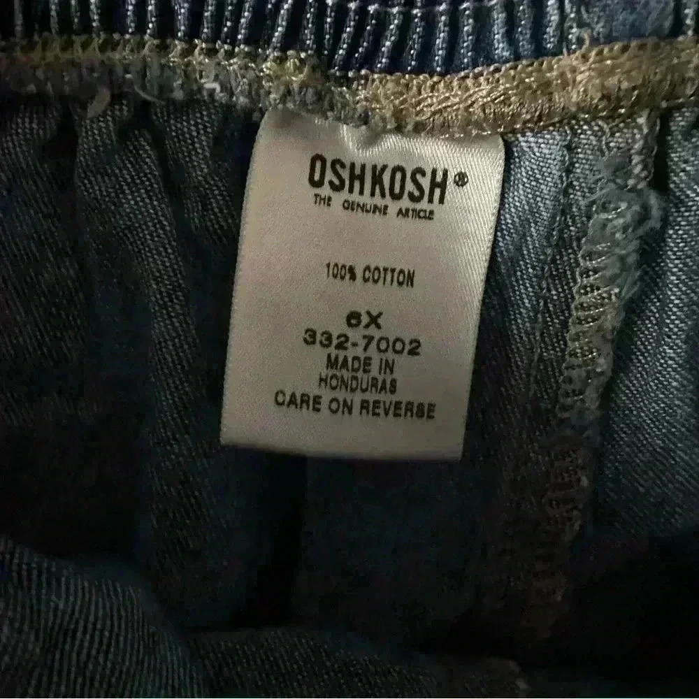 Girls size 6x Oshkosh Jean skirt skort Vintage Y2K 90s denim skirt - Picture 7 of 10